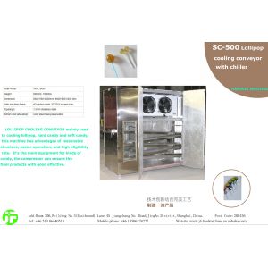 SC-500 lollipop cooling conveyor with chiller