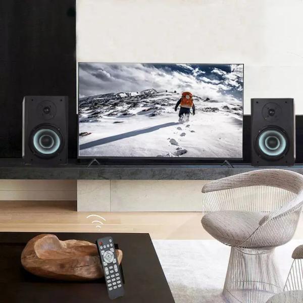 4 Ohms Active Bookshelf Speaker 86dB Sensitivity Multifunctional