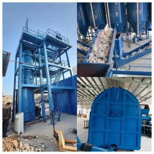 Bonding and steam press molding Regenerative Foam Rebonded Equipment Tripple