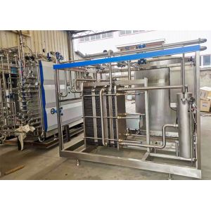 Industrial UHT Milk Processing Machine SUS304 / 316 Material
