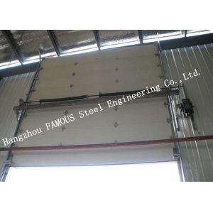 Vertically Opening Transparent Industrial Garage Doors With Flexible Curtain