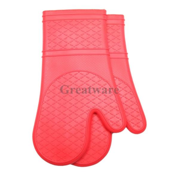 Buy Silicone Oven  Gloves Lined with Cotton at wholesale prices