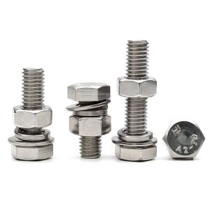 Hex Head Bolt And Nut With Washer Super Duplex Stainless Steel Bolts F53 S32750