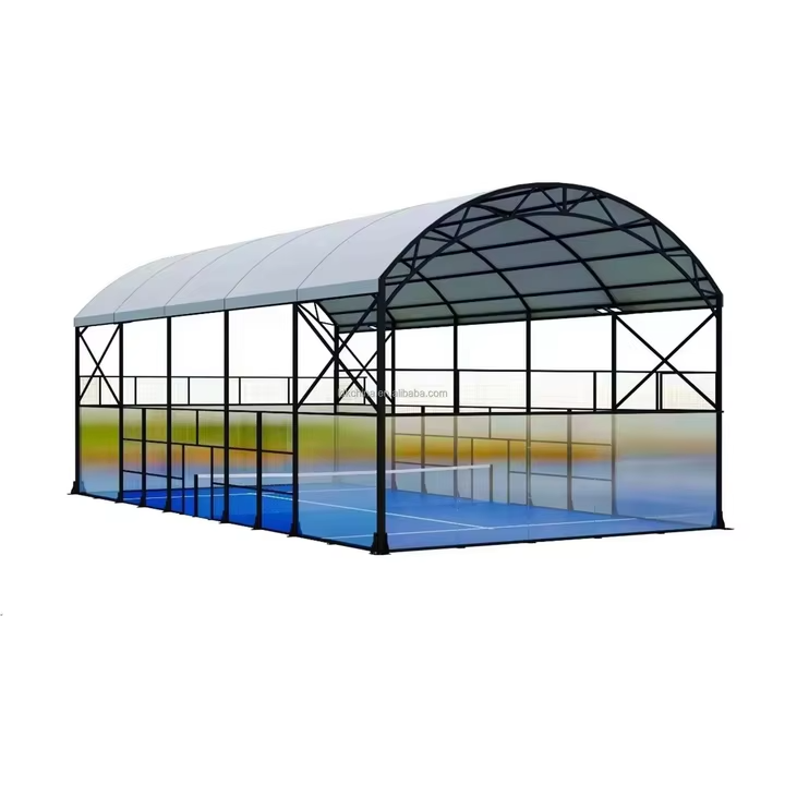 Outdoor Waterproof Padel Tennis Court Canopy Sport Padel Court Roof Cover Padel
