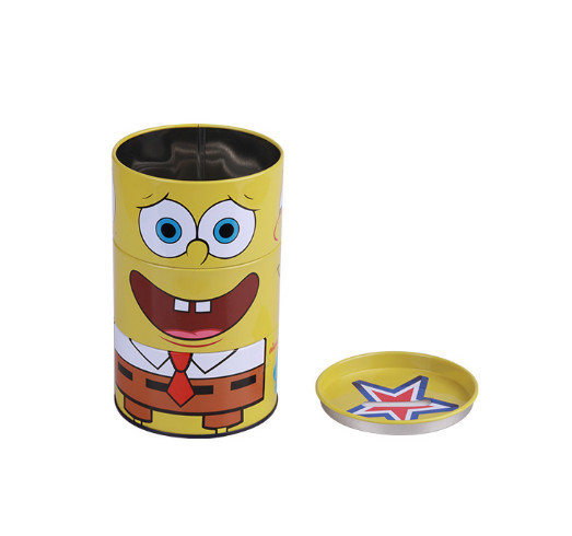 Buy Three Part Easy Rotate Custom Tin Cans CMYK Printing at wholesale prices