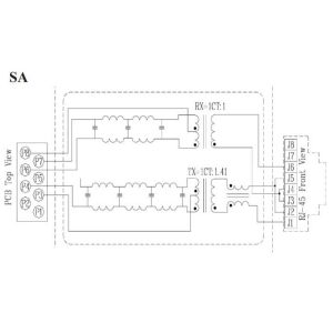 ARJ11A-MASA-KT-2 RJ45 Single Port Modular Jack , HUB / PC Card IEEE RJ45 Jack