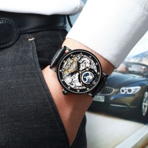 KINYUED New design Multifunctional mechanical watch Tourbillon mechanical