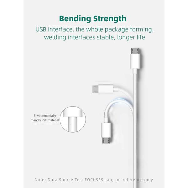 OEM SGS Micro USB Data Transfer Cable 5 Pin PVC Charging Cable