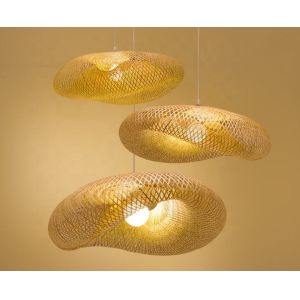Bamboo Rattan Shade Modern Pendant Light D60cm / D80cm / D100cm