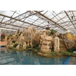 Galvanized Pipe Sightseeing Greenhouse Restaurant Custom Shaped 4600㎡