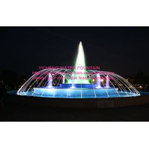 Outdoor Musical Fountain Project , Large Pond Musical Dancing Fountain