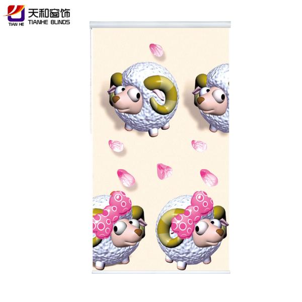 home curtain 3D printed window blinds with FR functional Latest design for living room