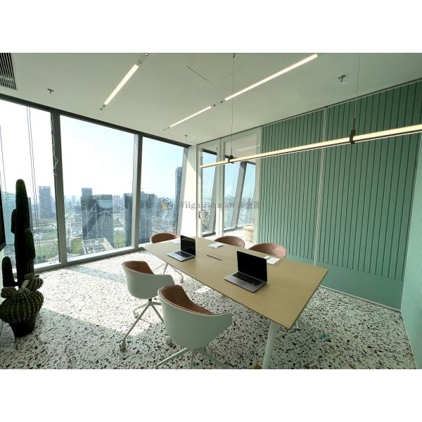 Aluminum Alloy Frame Office Partition Wall with Modern Design Tempered Glass