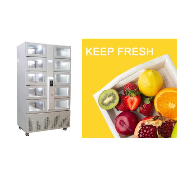 24 Hours Self Service Smart Refrigerated Locker With Touch Screen Monitor Android PC System