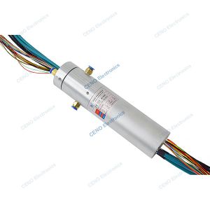 Air Gas Pneumatic Hydraulic Rotary Union Slip Ring With Ethernet Signal