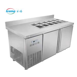 Air Cooled Slotted Workbench Refrigerator 120L Beverage
