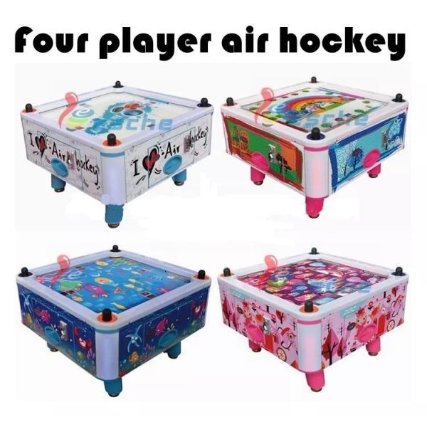 Square Cube Electronic Air Hockey Table Game Machine For 2 Players