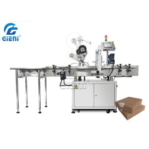 Three Sides Box Corner Labeling Machine With Two End Carton Label Press Machine