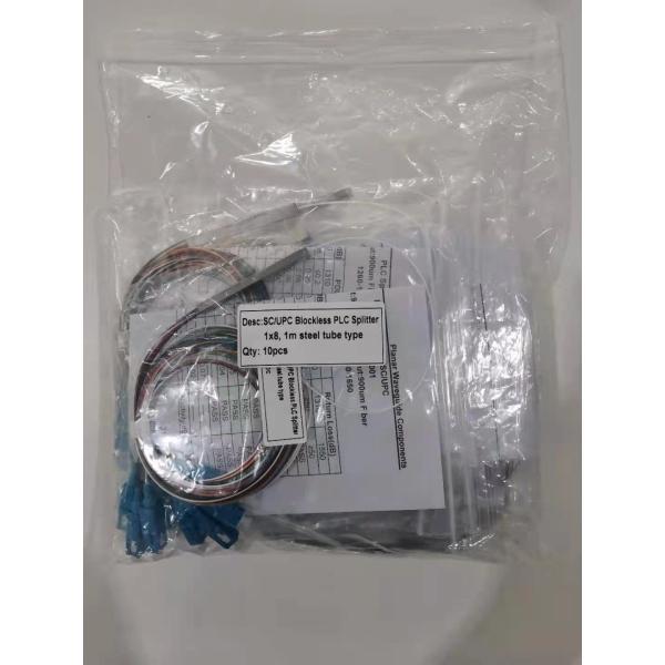 Buy FTTH SC Fiber Optical Mini Steel Tube 1x2 Splitter PLC 1x4 1x8 1x16 1x32 1x64 PLC Splitter at wholesale prices