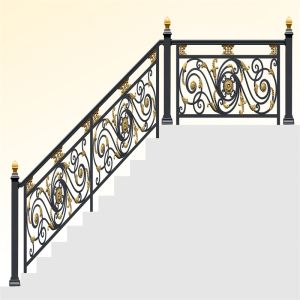 Flooring Side Crossbar Railing Safety U Channel Decorative Fence