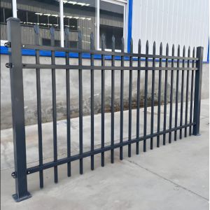 Customized Color Backyard Tubular Picket Fence For Residential Space