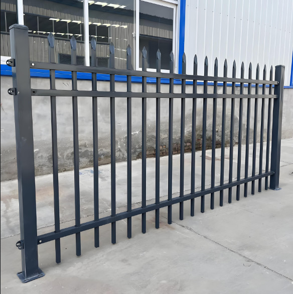 Buy Customized Color Backyard Tubular Picket Fence For Residential Space at wholesale prices