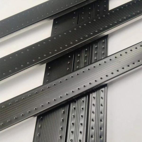 2024 New Black High-Frequency Welding Aluminum Spacer Bar For Glass Aluminum Garage Door