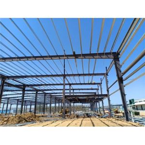 Commercial Steel Frame Storage Shed With Mezzanine
