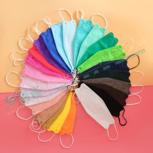 Protective Fish Shape Disposable Face Mask Kf94 Printed Logo