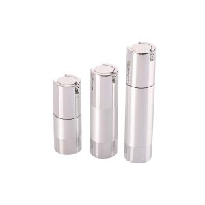 China Aluminum Foundation Pump Bottle  Cosmetic Packing Refillable And Reusable on sale