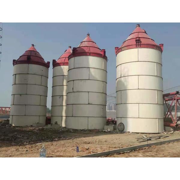 Buy Bolted Type Batching Plant Cement Silo 150 Ton  With Dust Collector And Level Indicator at wholesale prices
