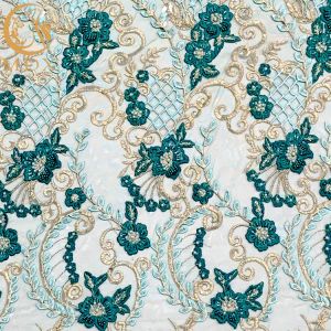 91.44Cm Length Applique Lace Fabric For Women Garment