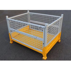 OEM Welded Wire Mesh Pallet Cages Stillages Stackable For Transport