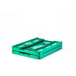 EU Industry Turnover Foldable Solid Storage Crate in Solid Box Style with