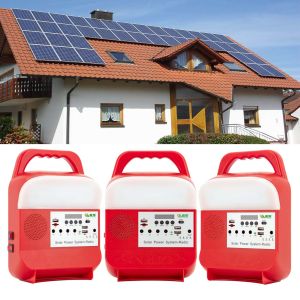 Off Grid Solar Energy Lighting System Portable Rechargeable Power Station