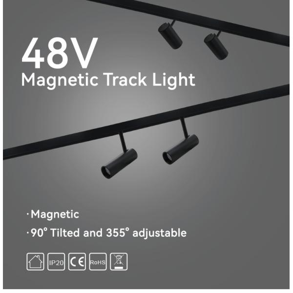 Smart Centralized Control Magnetic LED Track Light 30W 48V DC