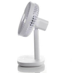 USB Rechargeable Table Fans 5 Volts Battery Fan With Light