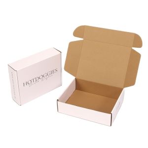 Quality Custom Logo Flexography Mailer Packing Box Color Recycled Corrugated Kraft Brown Shipping Paper Mailing Box for sale