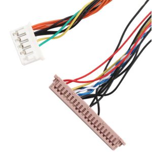 ISO14001 Lvds Lcd Cable Assembly 20453-230T To PH2.0 PHR-6P 1255H-2
