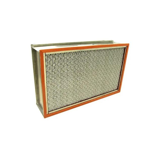 Industry Factory Semiconductor H14 H13 250℃ Glass Fiber HEPA Filter , High Temp Resistant HEPA Air Filter Panel