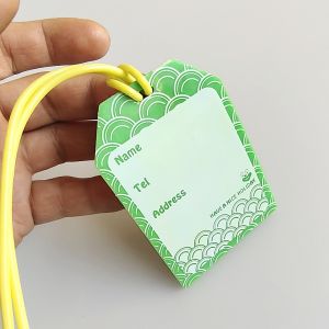 20g Personalized Travel Name Tag with Cute Cartoon Design and Soft Silicone