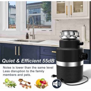 1 HP Powerful Kitchen Sink Food Machine Garbage Disposer