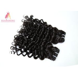 Fashion Peruvian Human Hair Bundles / Italian Curly Hair Bundles