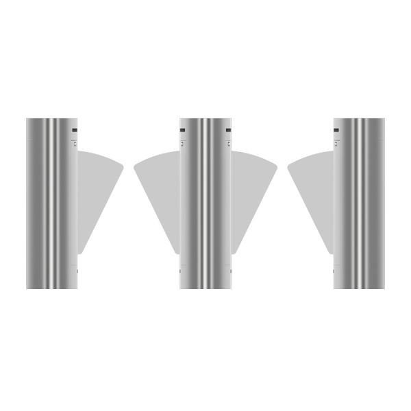 Buy Access Control Flap Barrier Turnstile QR Code RFID Turnstile Gate AC 220V at wholesale prices
