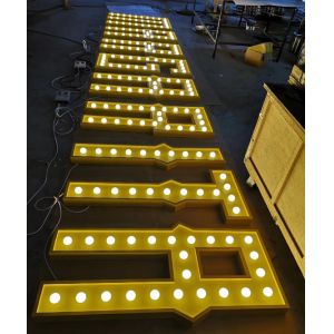 Wear Resistance Illuminate Bubbles ODM IP68 Acrylic Box Letters