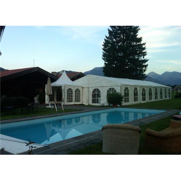10m * 21m White Roof Cover Aluminium Frame Tents For Company Celebration