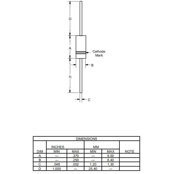 60S6 - TP 6 Amp Glass Passivated Axial Lead Rectifier 50-1000 Volts