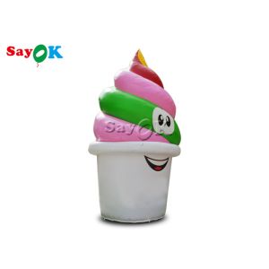 Custom 5mH PVC Inflatable Ice Cream Cone Model