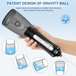 Travel-Friendly Electric Dental Flosser with Rechargeable Battery and Water