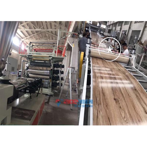 300 Kw PVC Flooring Machine , Step Floor PVC Laminate Flooring Production Line